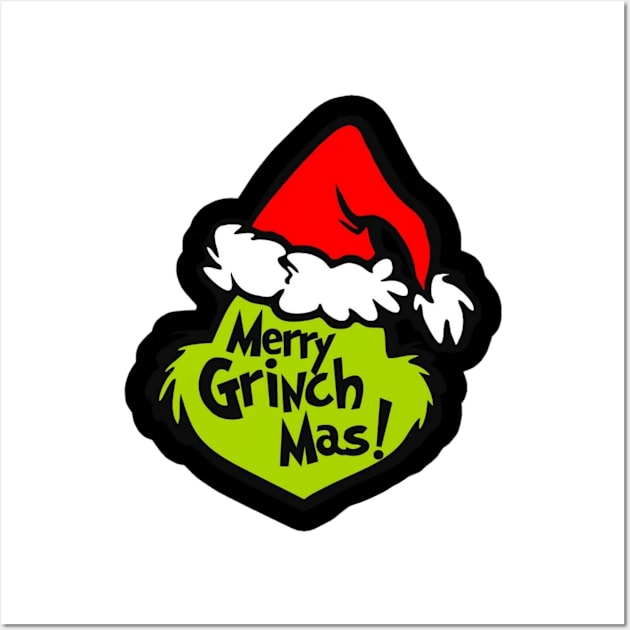 Merry Grinch mas! Wall Art by lunareclipse.tp